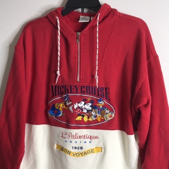 The Disney store Mickey cruise pullover sweatshirt size medium vintage - Picture 2 of 11